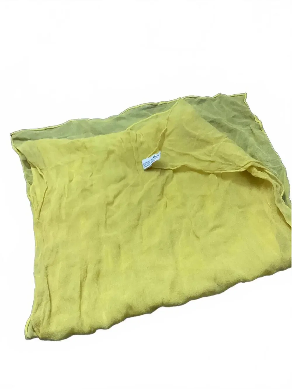 Vintage Vera Made in Japan Yellow All Silk Scarf